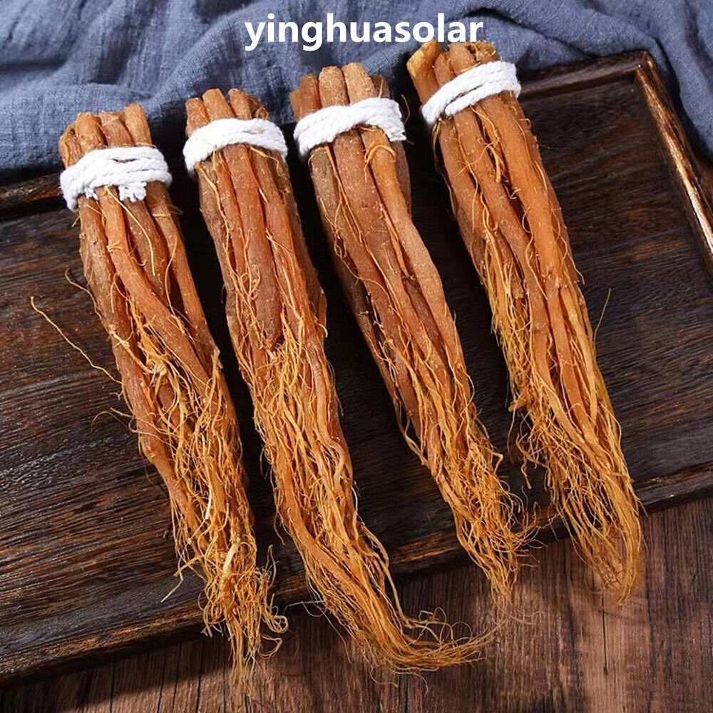 100g Korean Red Ginseng 6 years Whole Roots Ginseng Root Premium Grade With Hair Main image