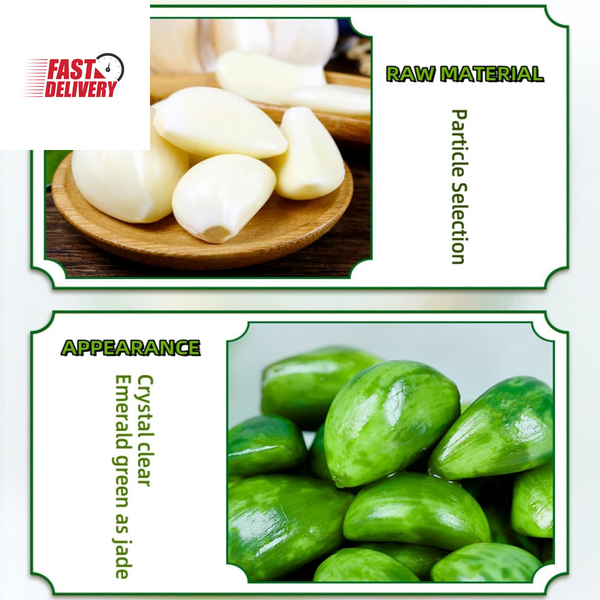 Laba Garlic, Jade Garlic, Fresh Green Garlic, Pickled Vegetable, Pickled with Vi