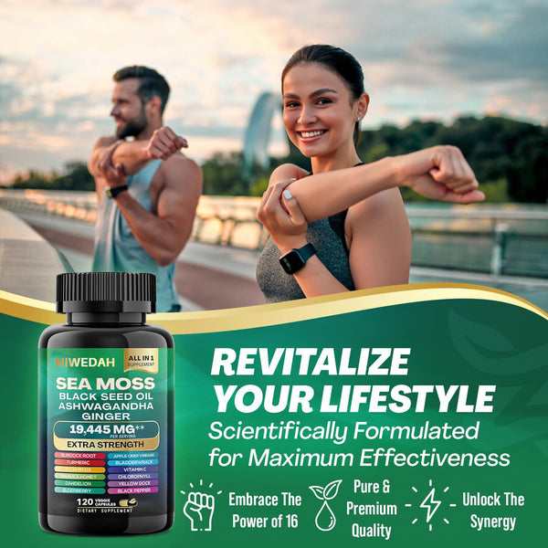 Sea Moos Bundle Black Seed Multivitamin für Shilajit Power Combo USA
