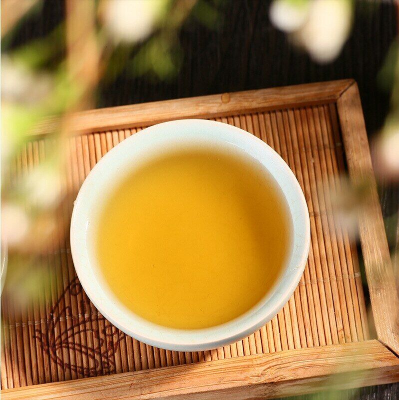 Puwen Tea Yunnan Puer Tea Raw Sheng Pu-Erh Green Tea Cake 400g/10.58oz