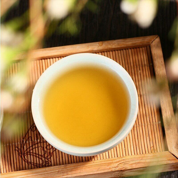 Puwen Tea Yunnan Puer Tea Raw Sheng Pu-Erh Green Tea Cake 400g/10.58oz