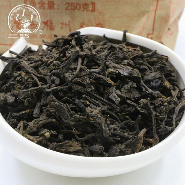 Three Cranes Sanhe Loose Liupao Tea Dark Tea 2301 Aged Teas 250g