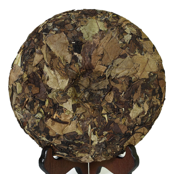 Year 300g Fuding Remote Mountain Wild Spring Leaf Slice Aged Cake White Tea