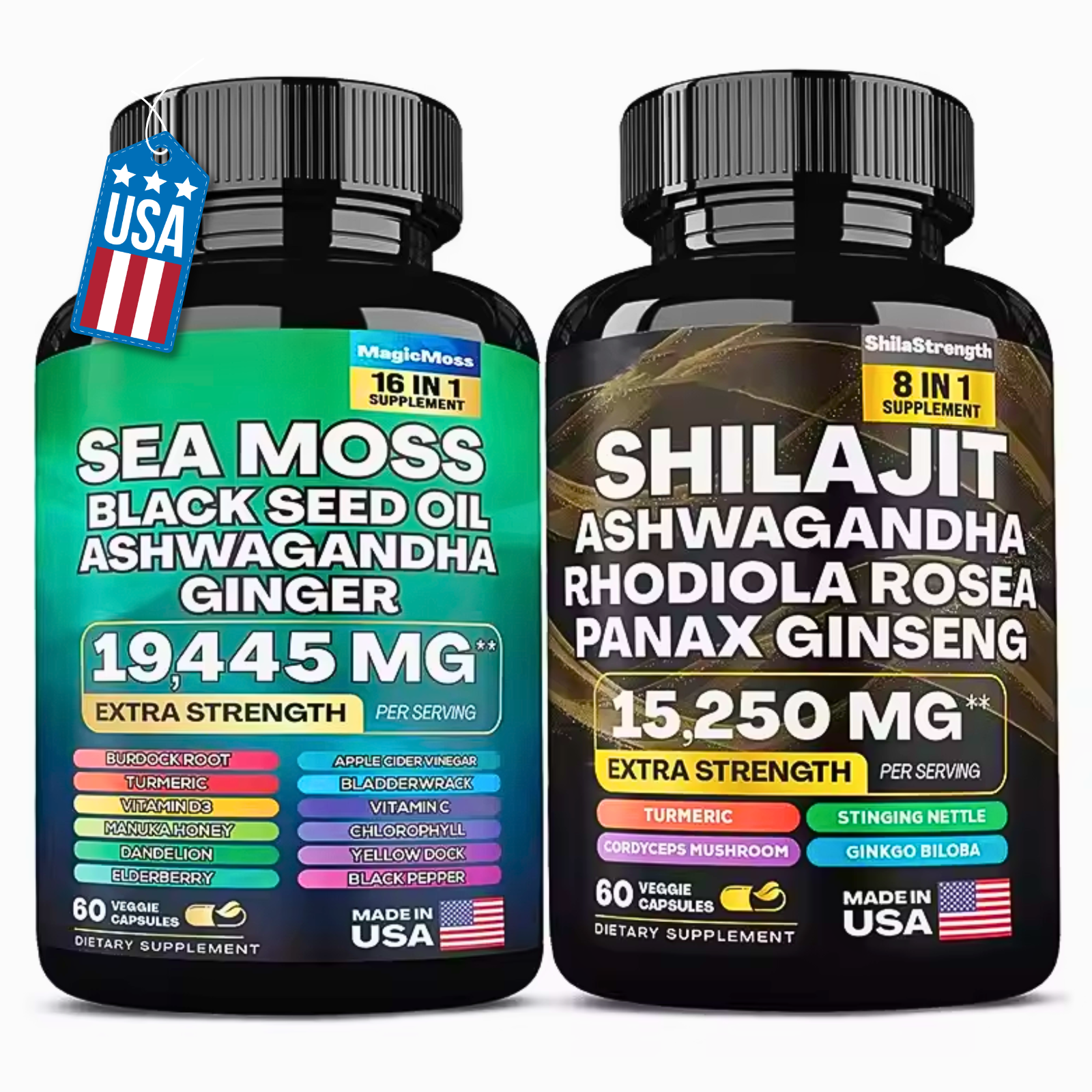 Dynamic Vitality Bundle - Sea Moss Multivitamin & Shilajit Power Combo Secondary image