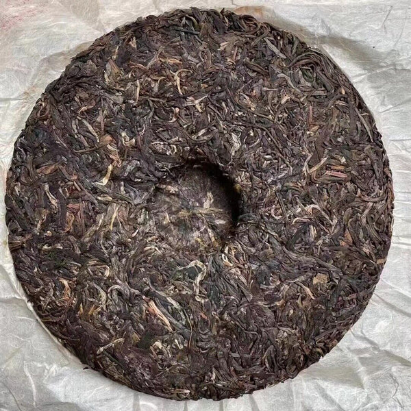 357g Yunnan Raw Pu'er Tea Cake  Menghai Qizi Pu-erh Raw Tea Old Puerh Tea