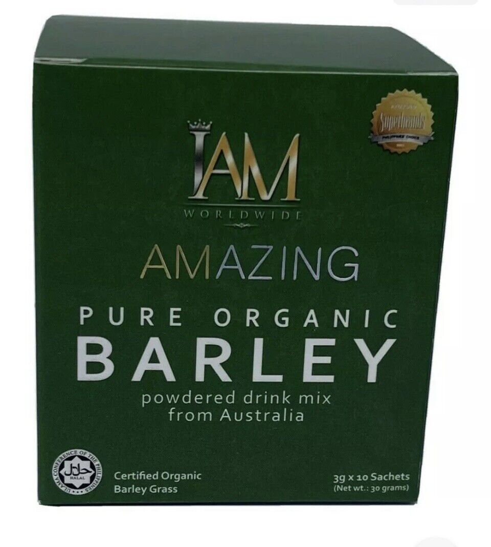I Am Worldwide Amazing Pure Organic Barley For 1 Box Or 10 Sachet Free Shipping Main image