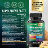 Sea Moss Bundle Black Seed Multivitamin & Shilajit Power Combo USA