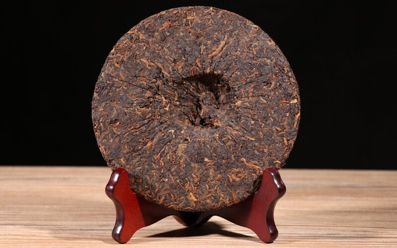 CIFbuy 2015 Ba Jiao Ting Golden Buds Bulang Mt. Ripe Puer Tea Cake Menghai Pu Er 200g