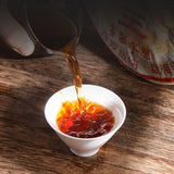 357g Yunnan Puerh Ripe Tea Year Pu-erh King Cooked Tea Cake Pu'er Black Tea
