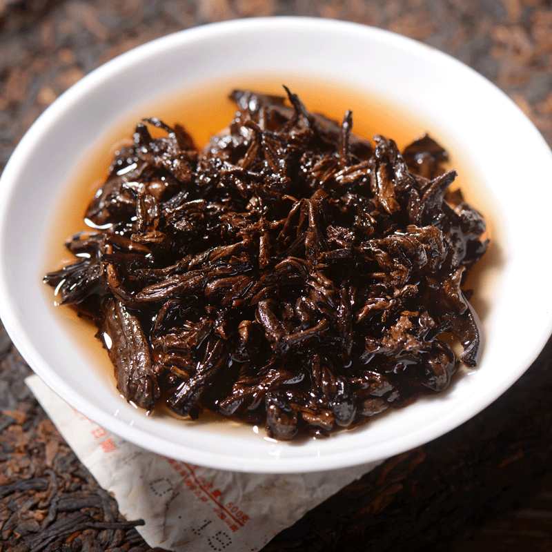 Haiwan Tea Menghai Old Tree Tea Brick Ripe Pu-erh Pu Er Tea 500g Box