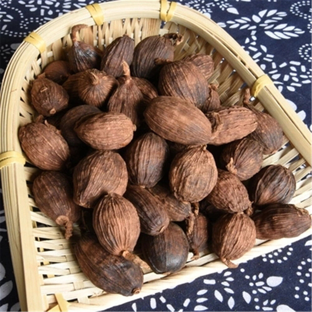 Natural Dried Amomum Costatum Black Cardamom Tsaoko Sha Ren Chinese Herb 250g