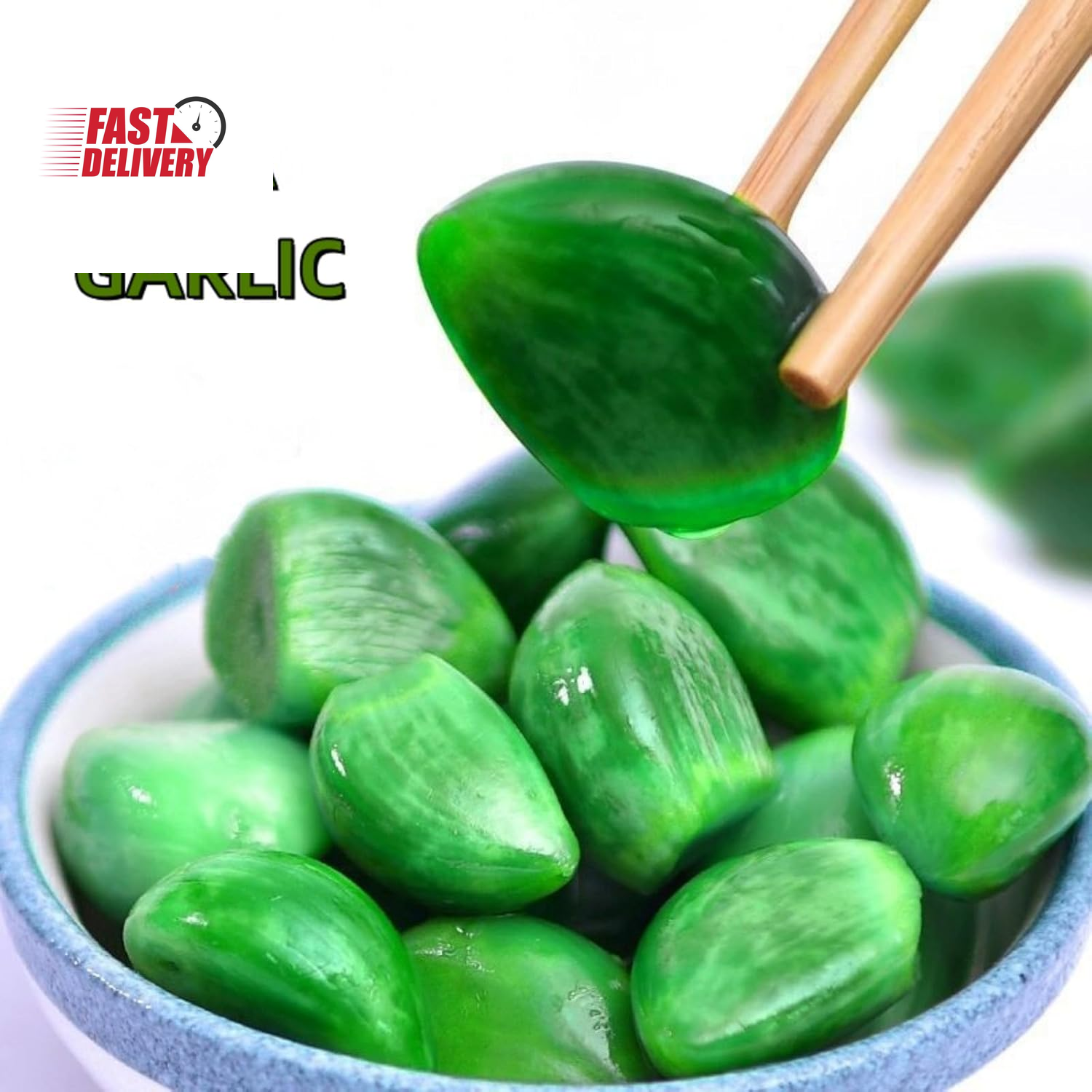 Laba Garlic, Jade Garlic, Fresh Green Garlic, Pickled Vegetable, Pickled with Vi