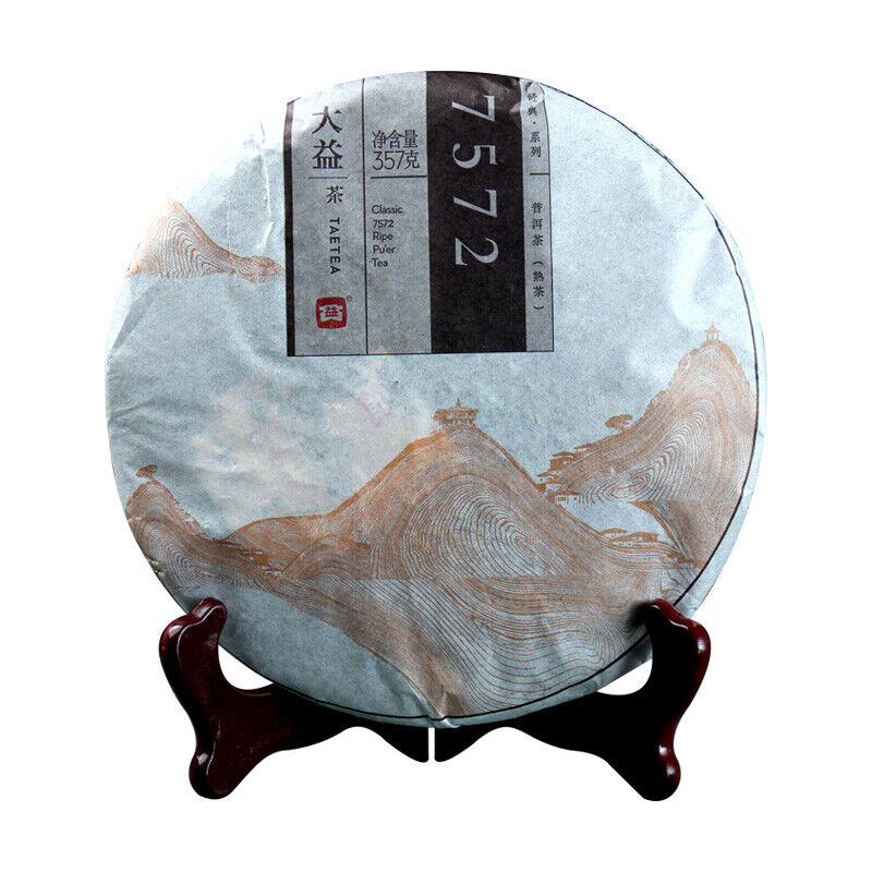 Classic 7572 Ripe Pu'er Tea Menghai Dayi Puer Tea Cake TAETEA Pu-erh 357g