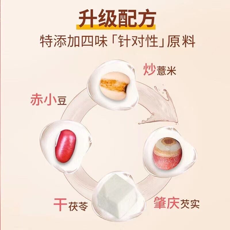 Health Tea Five Fingers Hairy Peach and Tuckahoe Tea五指毛桃土茯苓茶红豆薏米苦荞赤小豆橘皮芡实栀子祛湿茶