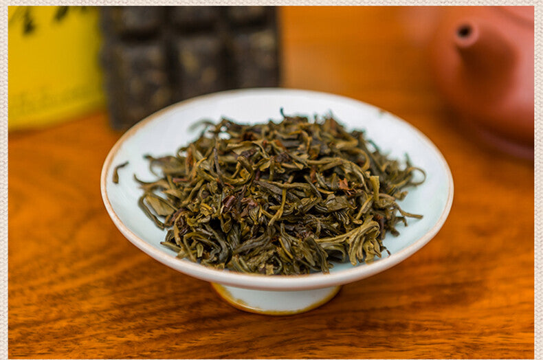 Jun Shan Huang Cha China Yellow Tea Mini Gold Brick Pressed Maojian 45g Box
