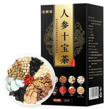 Ginseng Maka Sangshen Huangjing Wolfsbeere 人参十宝茶260g 男人养生茶人参玛卡桑葚大枣黄精覆盆枸杞
