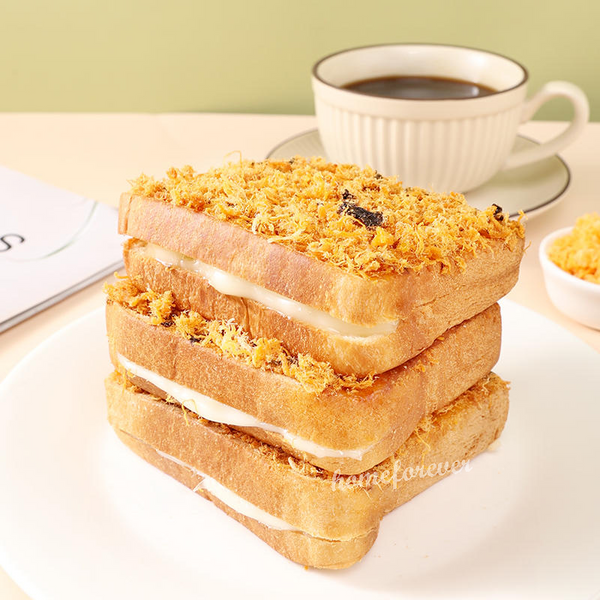 Youchen Meat Floss Seaweed Toast Breads 1000g Chinese Food 中国零食友臣肉松海苔吐司乳酪手撕面包