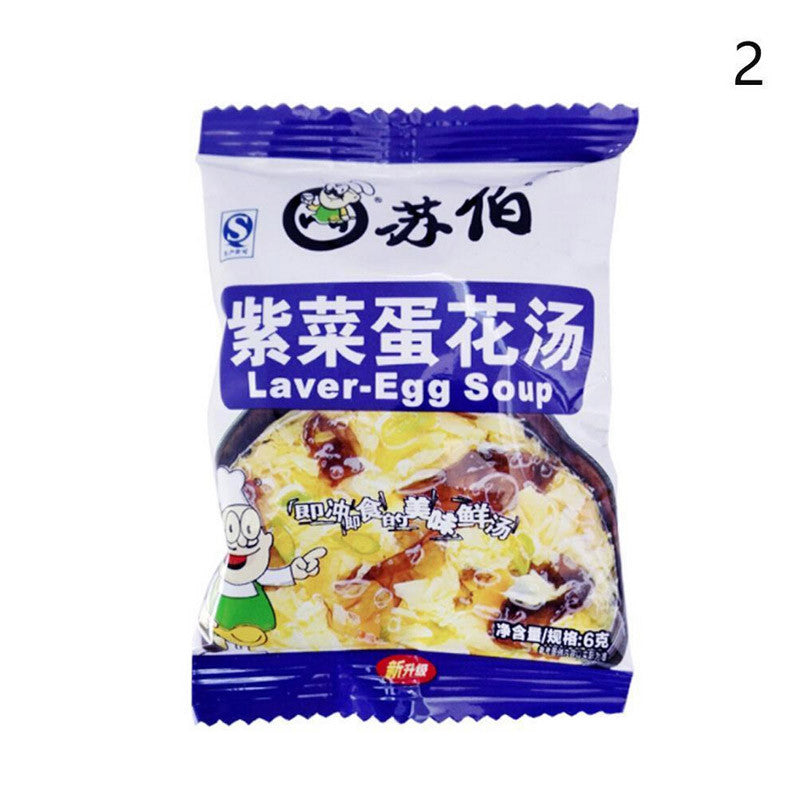 Instant Vegetable Egg Soup Freeze Dried Delicious Light Meal 1 Pack Premium