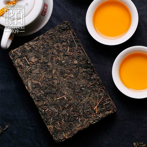 318g Certified Baishaxi Hei Cha Royal Fu Cha Dark Tea Golden Flower Tea