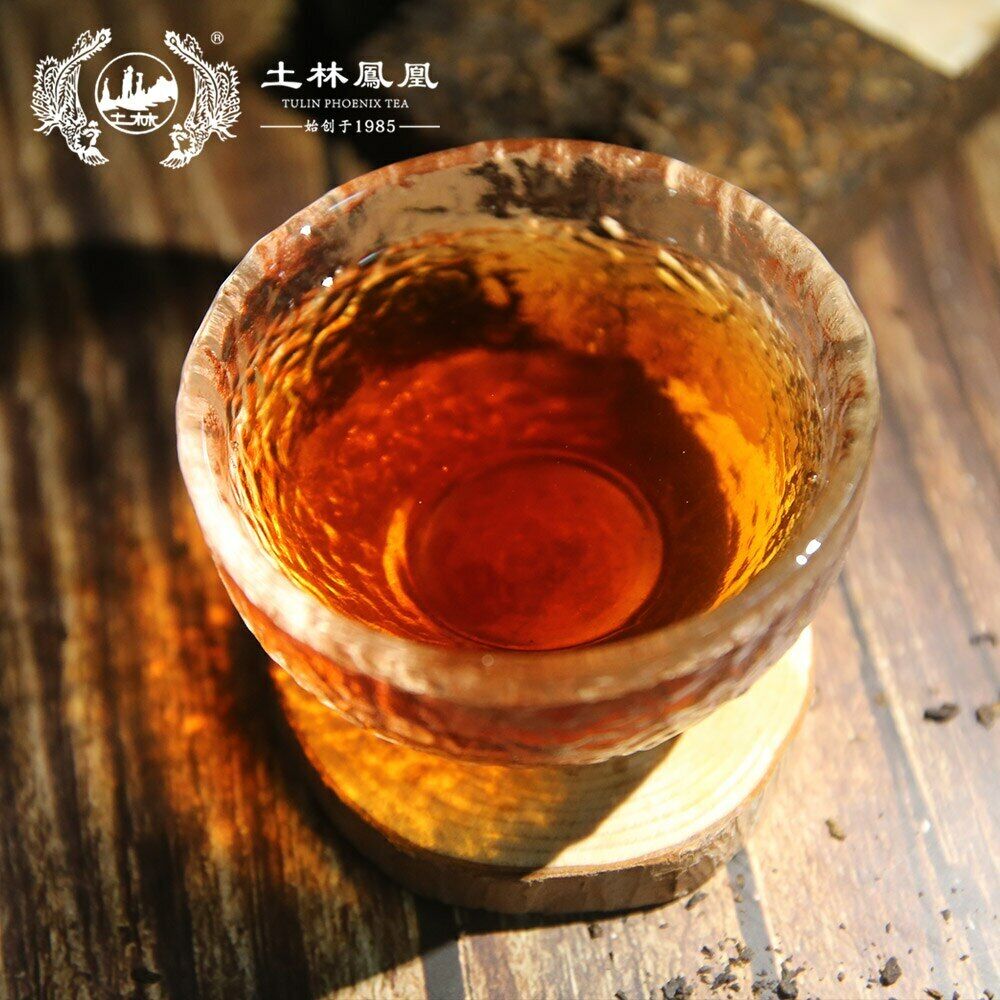 TuLin Fenghuang Yunnan Fenghuang Brand Shu Puer Tea Brick Ripe Puerh 100g