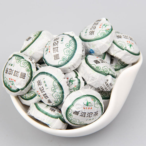 Organic Pu'er Tuo Tea Tuocha Pu-erh Raw Mini Tuo Cha 200g Bamboo Tray Pack