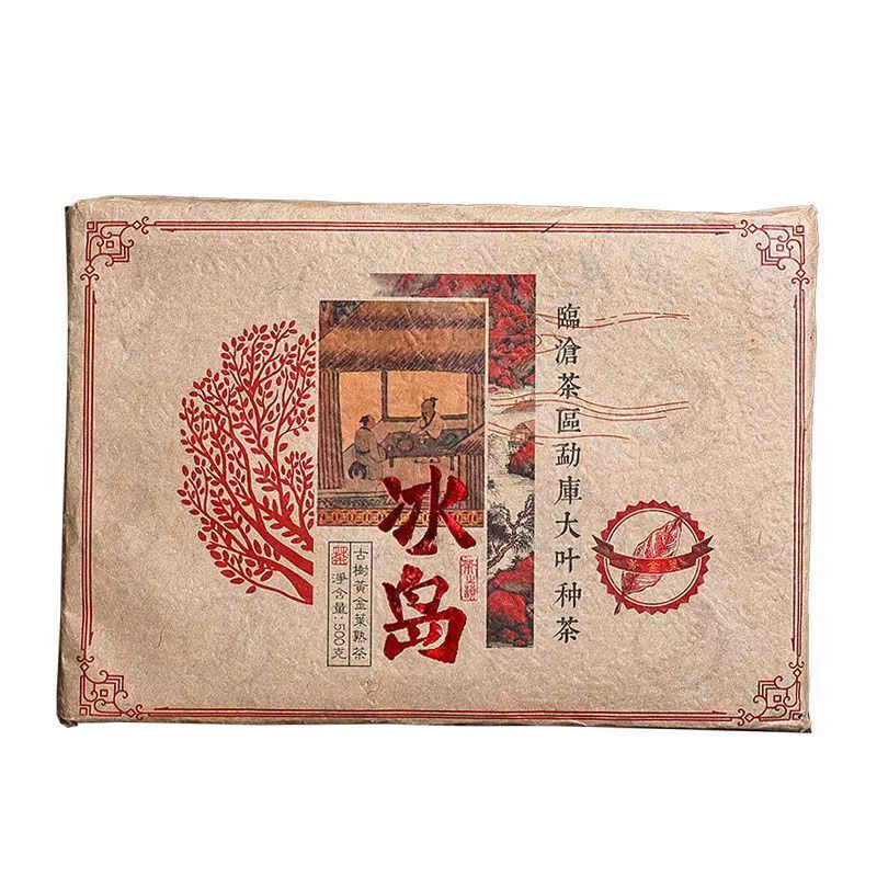 500g Pu-erh Ripe Tea Brick Iceland Old Tree Cooked Pu'er Tea Yunnan Pu-erh Tea Main image
