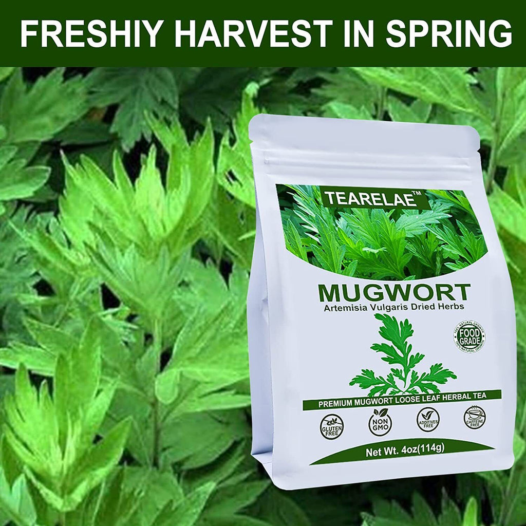 TEARELAE Mugwort Herb Dried Leaves Mugwort Tea - Non-GMO Herbs 114g