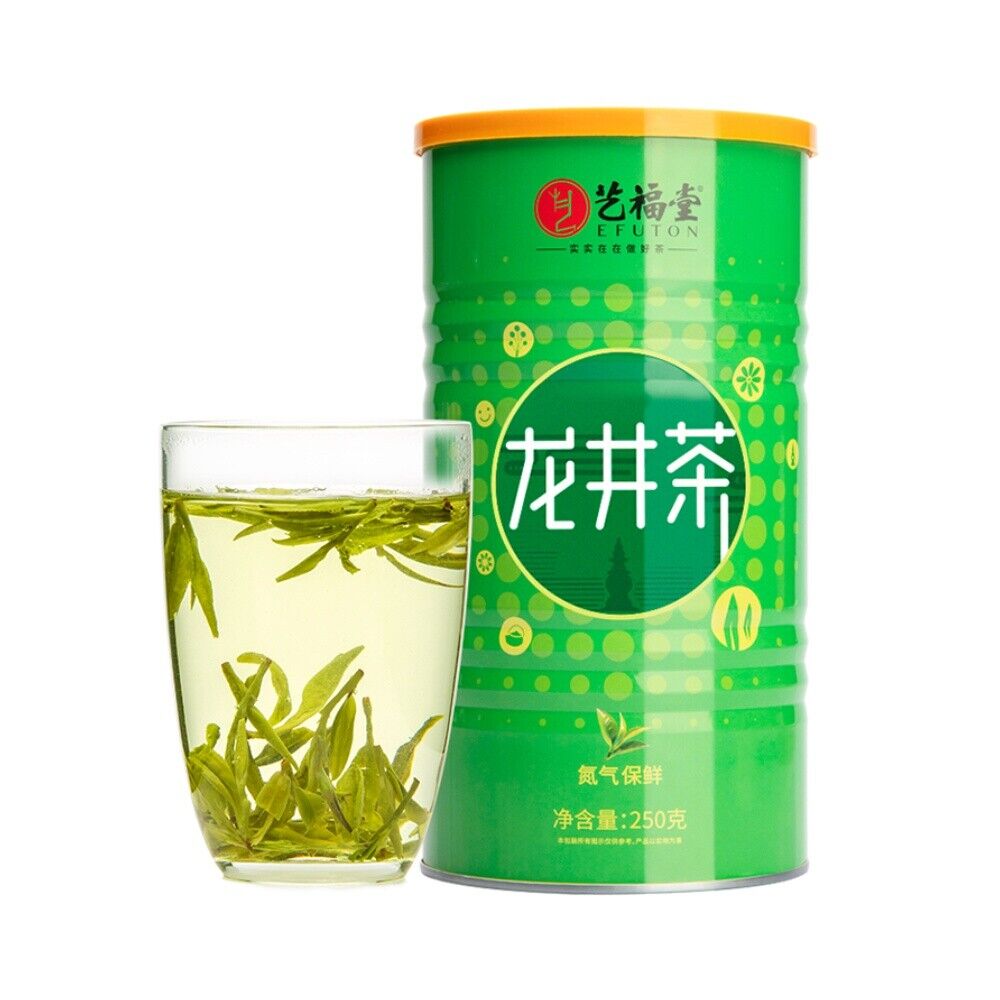 EFUTON Before Rain Dragon Well Green Tea Longjing Tea Organic Long Jing 250g Tin Secondary image