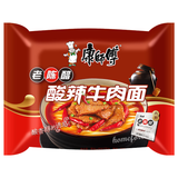 5Bags Kangshifu Sour and Spicy Beef Instant Noodles Chinese Food 康师傅酸辣牛肉面