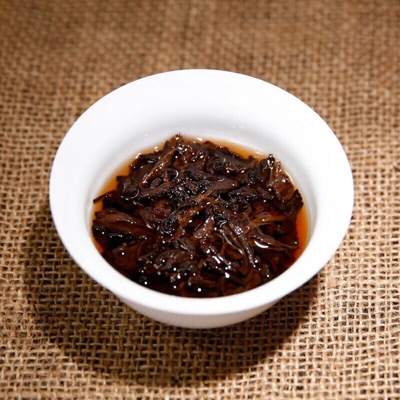 Ji Shun Hao Ma Bang Tribute Tea Puerh Tea Cake Ripe 357g Puer Cooked Black