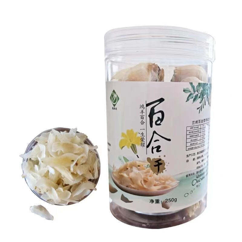 100g Dried Lily Flower Buibs Tea Loose Leaf Flower Tea Can Package Floral Tea Main image