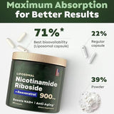 NAD+ Supplement Energie, Fokus Booster Nicotinamid Ribosid