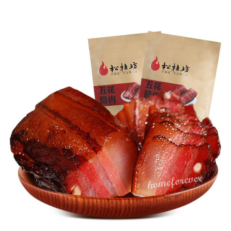 松桂坊五花腊肉湖南特产腊味烟熏肉 Songguifang Smoked Pork Chinese Specialty LAROU Secondary image