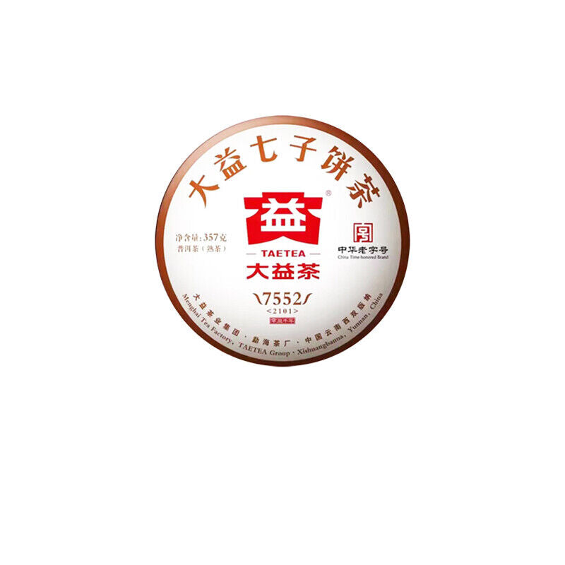 TAETEA Select 7552 Ripe Pu'er Tea Yunnan Menghai Dayi Ripe Shu Puer 357g