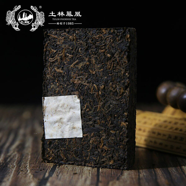 TuLin Fenghuang Yunnan Fenghuang Brand Shu Puer Tea Brick Ripe Puerh 100g