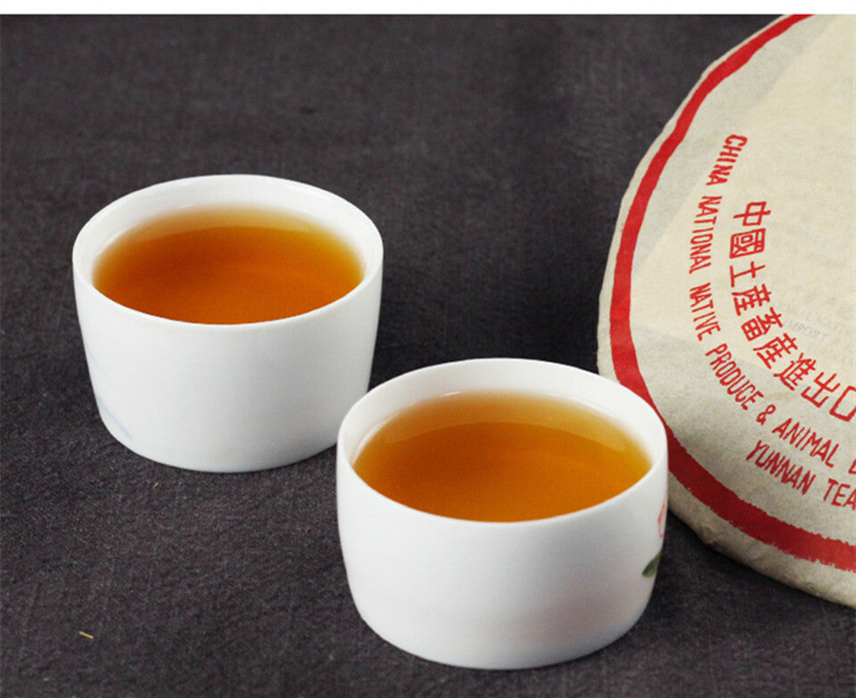 CIFbuy [Damaged Broken Packaging] Zhong Cha 2003 Yunnan Chi Tse Puer Tea Pu'er Raw 357g