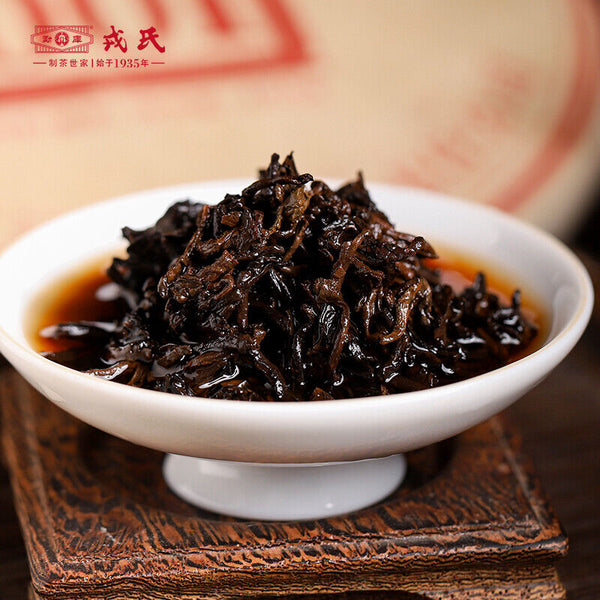 Year Mengku Rongshi YongDe Mu Ye Chun 001 Ripe Pu-erh Tea Shu Puer Tea 400g