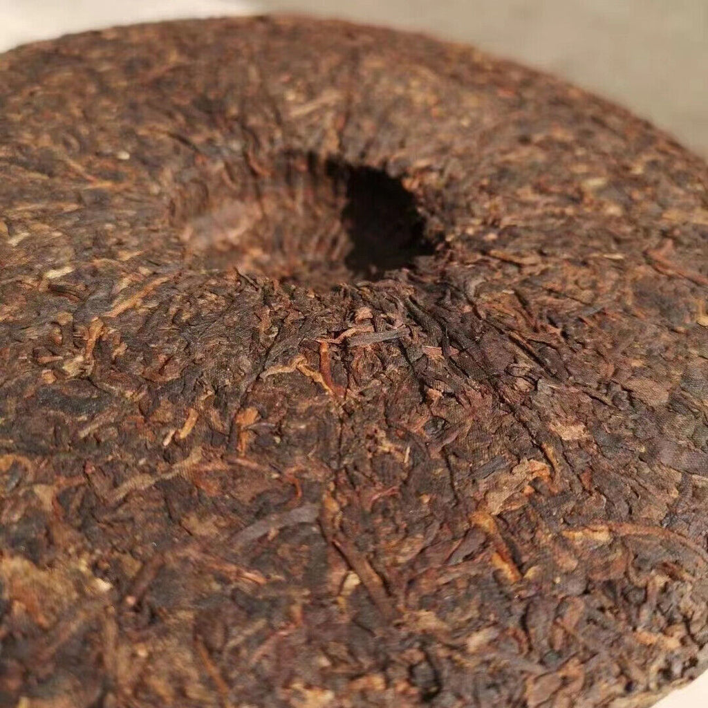 357g Yunnan Puerh Ripe Tea Cake Panda Palace Pu'er Tea Old Pu-erh Cake Tea