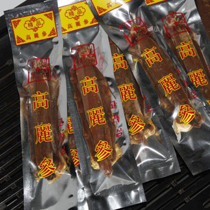6 Years Red Ginseng Root Korean Dry Ginseng Root Health Herbal Tea Chinese Herbs