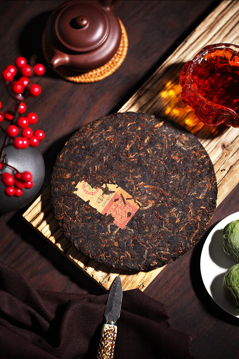 CIFbuy 2019 Zhongcha Hongyun Sping Bud Ripe Pu-erh Shou Cha Chinese Pu'er Puer Tea 357g