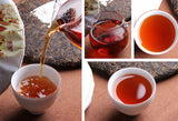 357g Hu Po Chun Amber * Haiwan Old Comerade Puer Tea Cake Ripe Pu-erh Shu Tea
