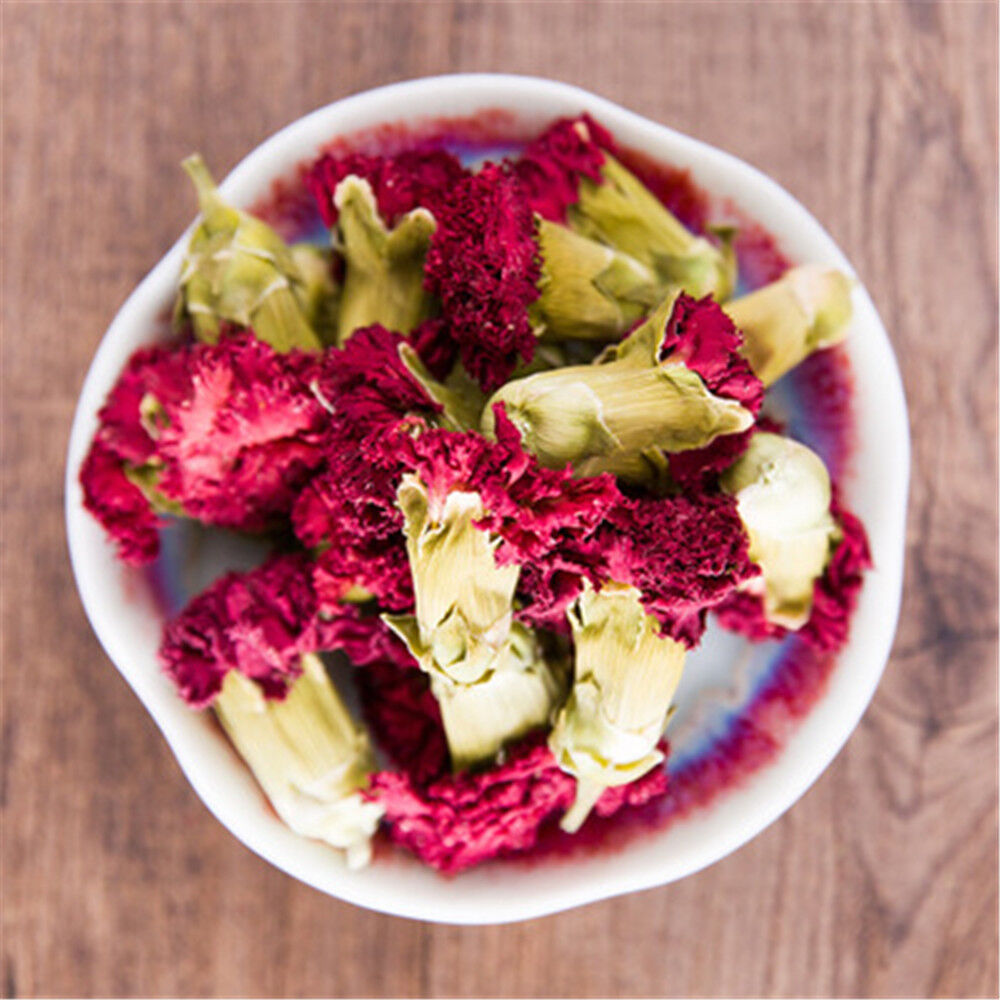 Dried carnation flowers Natural tea vegetarian edible cooking biodegradable Secondary image