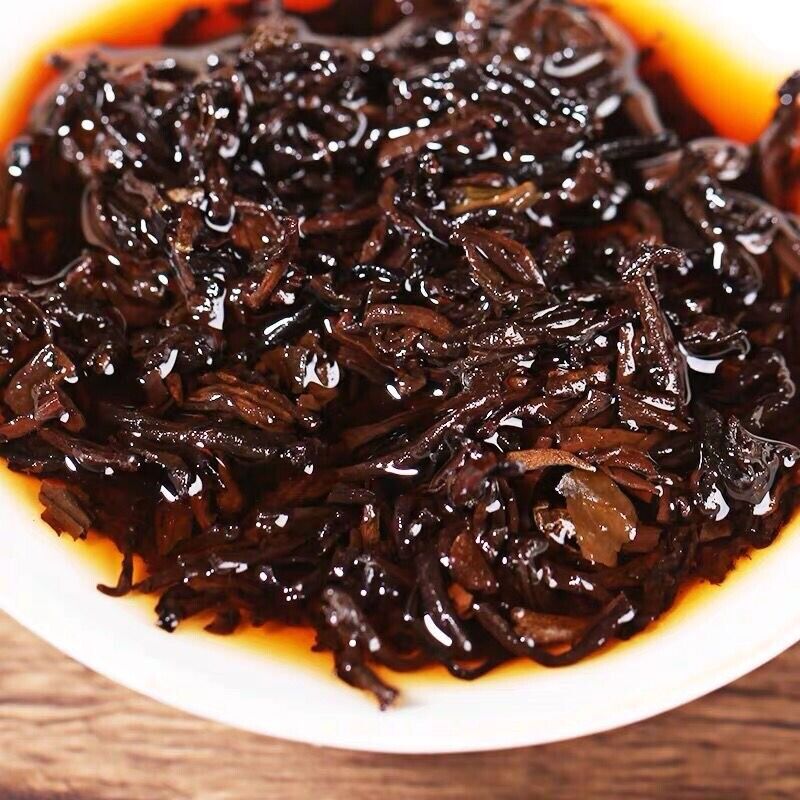 Chinese Old Pu-erh Tea Brick Ripe Puer Menghai Shu Tea sticky rice Taste Puerh