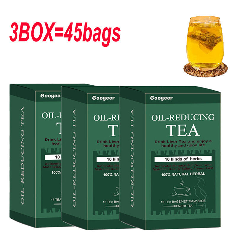 Oil Cleansing Tea for Liver Oil-Reducing Tea-10 Herbal with Excellent Formula