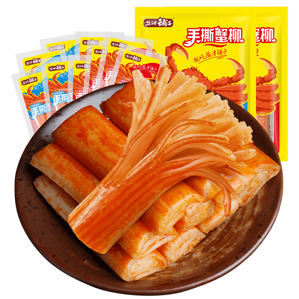 Yanjin Shop Hand Torn Crab Willow Instant Crab Stick Snacks 盐津铺子 手撕蟹柳即食蟹棒小吃
