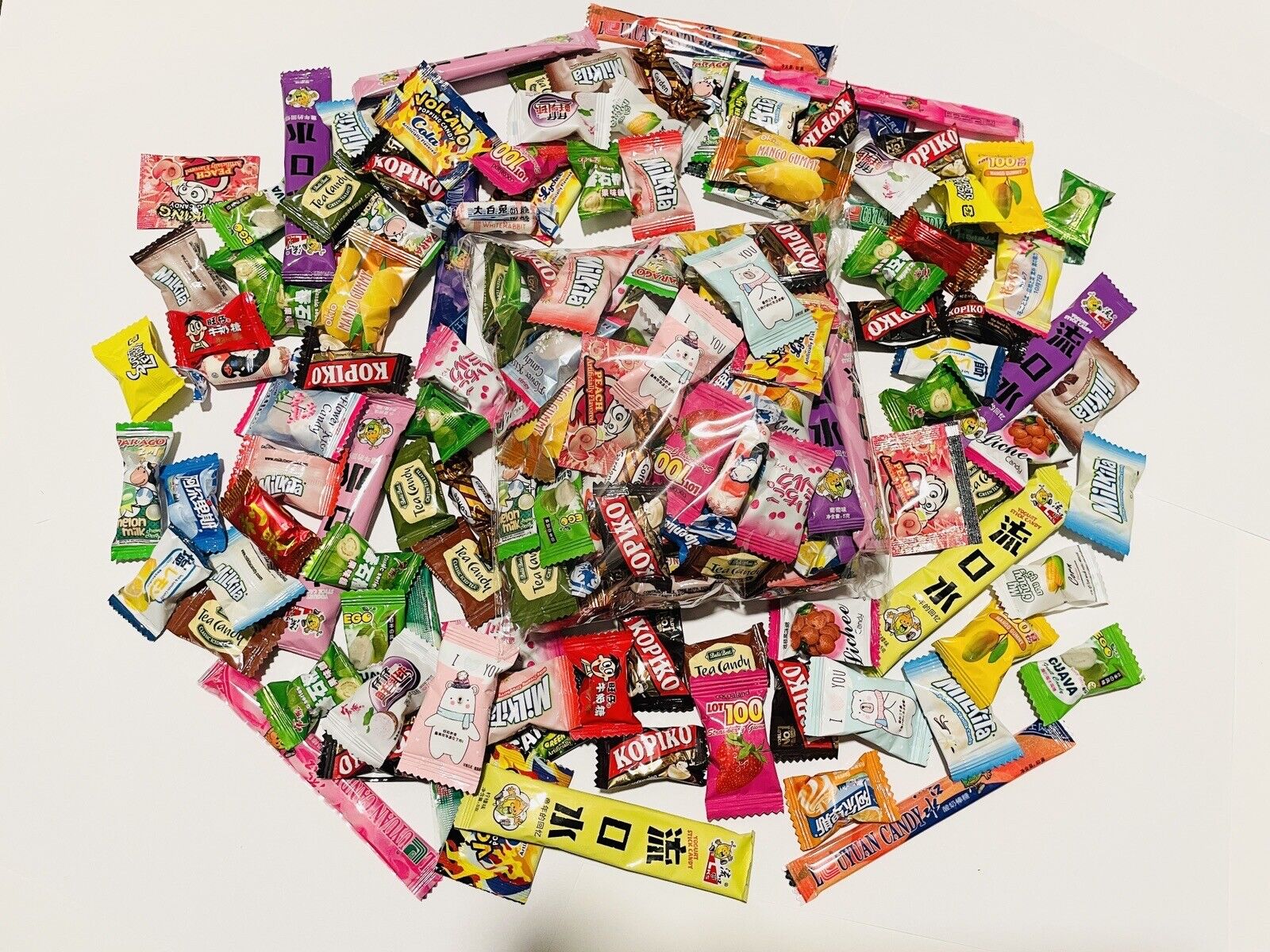 100 Stück Süßigkeiten Asiatische Snackvielfalt Tester Probe