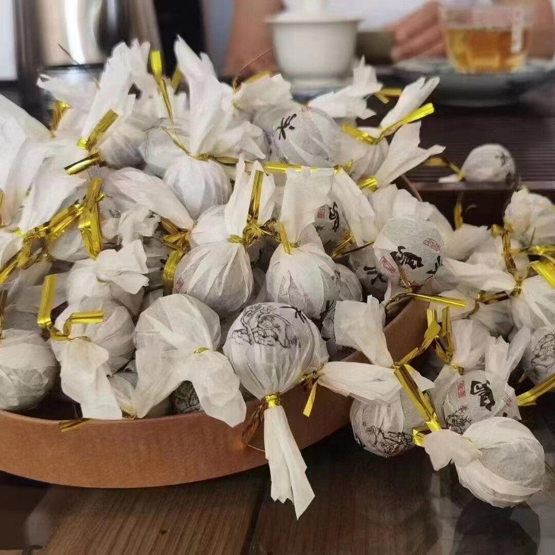 Yunnan Raw Pu-erh Tea 2021 Bingdao Dragon Ball Pu'er Raw Tea Spring Puerh 500g