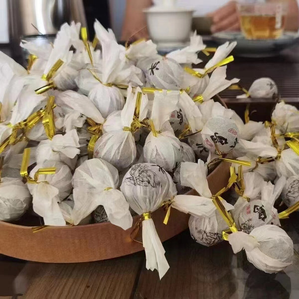 Yunnan Raw Pu-erh Tea 2021 Bingdao Dragon Ball Pu'er Raw Tea Spring Puerh 500g