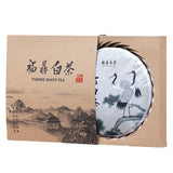 300g Chinese White Tea Cake Health Care High Mountain Fuding White Tea Gift Box