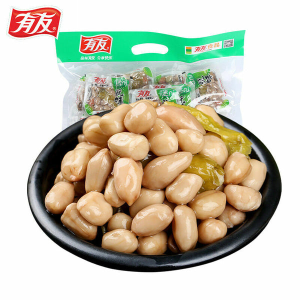 Snacks Chinese Food YUYU Pickled Pepper Peanuts 428g/bag 有友泡椒花生 中国零食小吃迷你小包装花生米